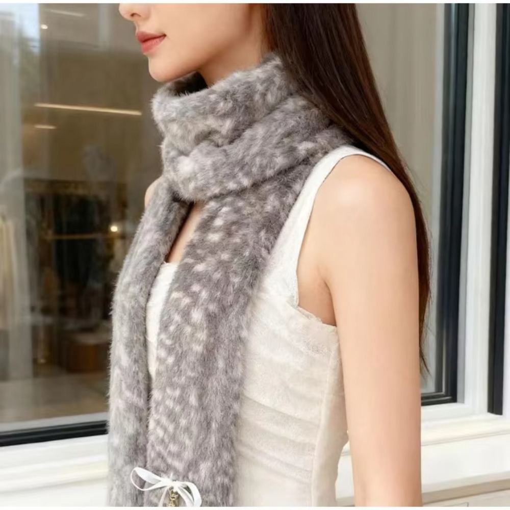 Earmuffs Foldable - Kawaii Deer Print Scarf Winter Warm