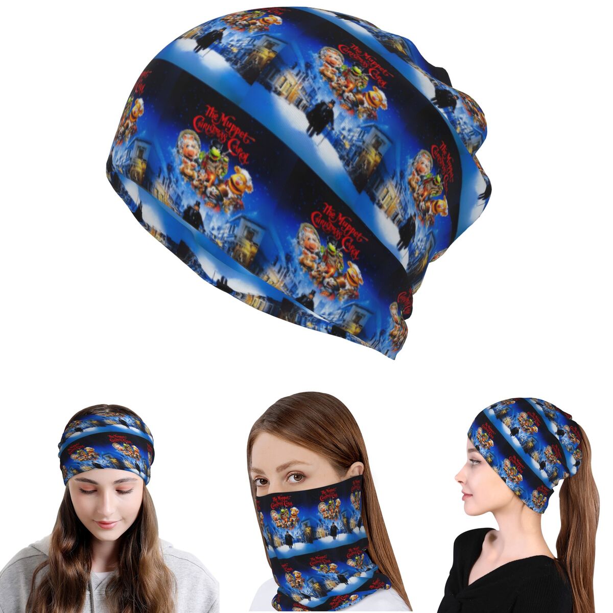 Muppet Christmas Carol Bandana - Knit Beanie Hat Warm 评论和价格