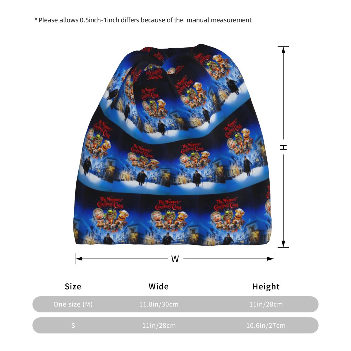 Muppet Christmas Carol Bandana - Knit Beanie Hat Warm 评论和价格