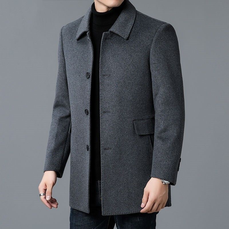 Wool Blend Coat White Mans Sha - Wool Scarf Men 评论和价格