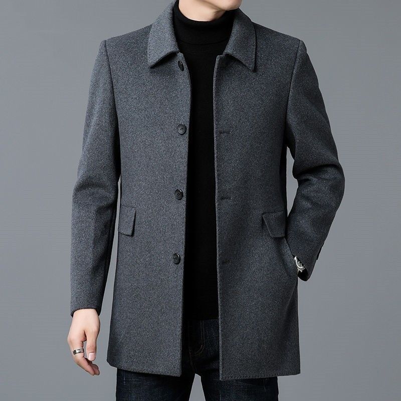 Wool Blend Coat White Mans Sha - Wool Scarf Men 评论和价格