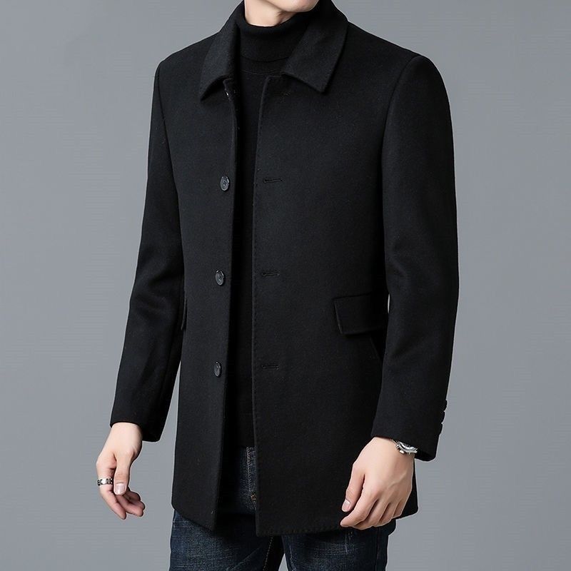 Wool Blend Coat White Mans Sha - Wool Scarf Men 评论和价格