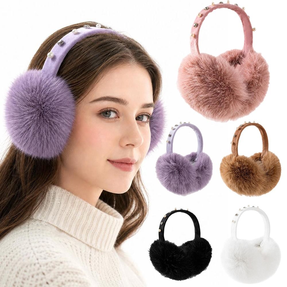 New Faux Fur Earmuffs Soft Fol - Earmuffs Foldable 评论和价格