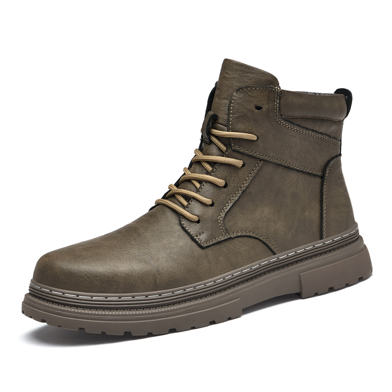 Warm Winter Men Leather Shoes  - Waterproof Winter Boot 评论和价格